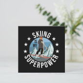 Carte Le Ski Est Ma Superpuissance (Debout devant)