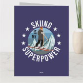 Carte Le Ski Est Ma Superpuissance (Dos)