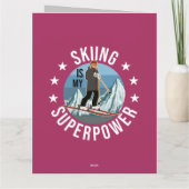 Carte Le Ski Est Ma Superpuissance (Dos)