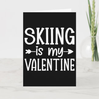 Carte Le Ski Est Mon Valentin