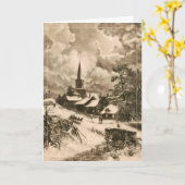 Carte Le Sleigh Ride (Fleur jaune)