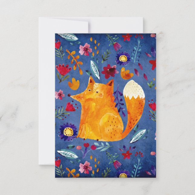 Carte Le Smart Fox dans le jardin des fleurs (Devant)
