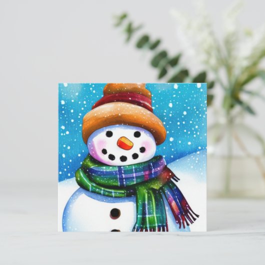 Carte Le Snowman (Debout devant)