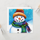 Carte Le Snowman (Devant/Arrière en situation)