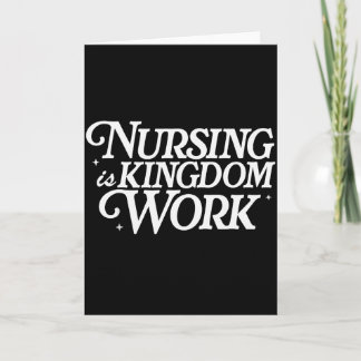 Carte Le soin infirmier est un travail du Royaume Citati