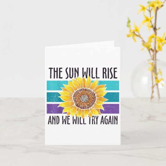 Carte Le Soleil augmentera la prévention du suicide des (Fleur jaune)