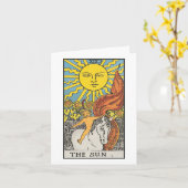 Carte Le Soleil - Rider Waite Smith tarot (Fleur jaune)