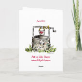 Carte Le souhait de bande dessinée obtiennent bien (Dos)