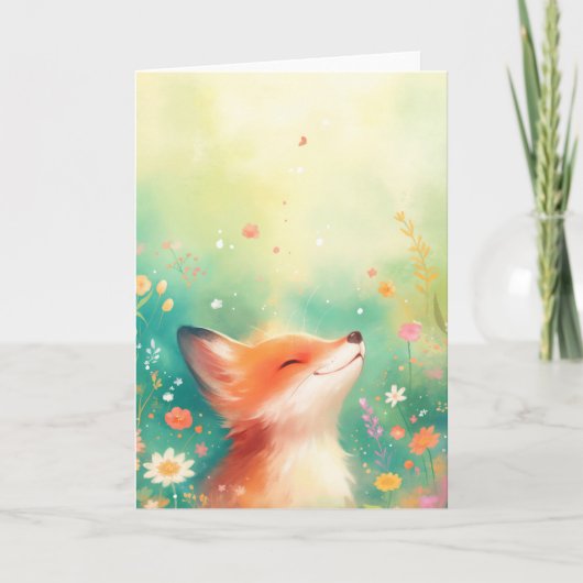 Carte Le sourire Red Fox (Devant)