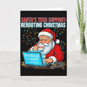 Carte Le soutien technique du Père Noël_ Réinitialiser N