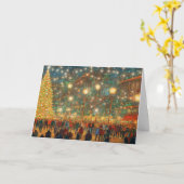 Carte Le spectacle de Noël (Fleur jaune)