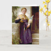 Carte Le Spinner, William-Adolphe Bouguereau (Fleur jaune)