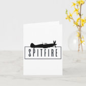 Carte Le Spitfire, Un Avion De Combat Britannique Iconiq (Fleur jaune)