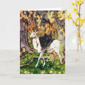 Carte Le Stag de Helen Stratton (Fleur jaune)