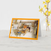 Carte Le studio de l'artiste (Fleur jaune)