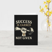 Carte Le Succès De La Construction De Bodybuilding De Ba (Fleur jaune)