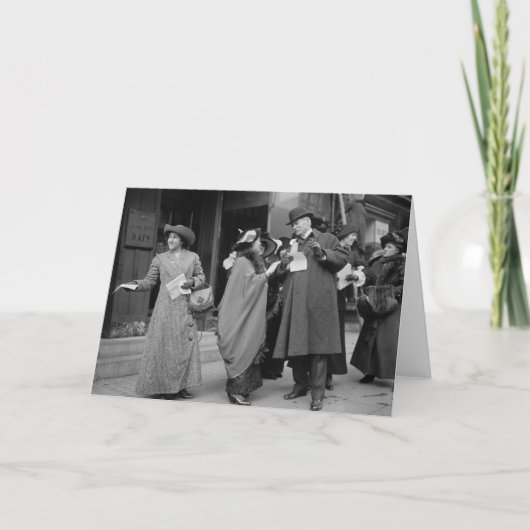 Carte Le suffrage Handouts, 1913 des femmes (Devant)