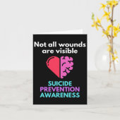 Carte Le Suicide Donne La Douleur À Quelqu'Un D'Autre. S (Fleur jaune)