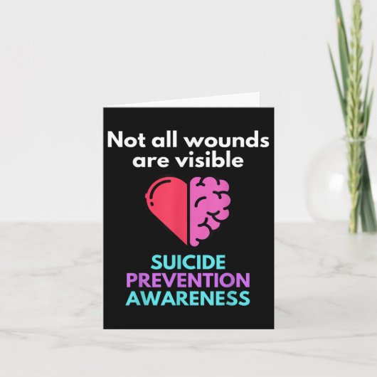 Carte Le Suicide Donne La Douleur À Quelqu'Un D'Autre. S (Devant)