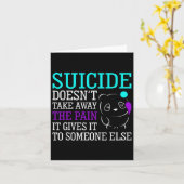 Carte Le suicide ne supprime pas la prise de conscience (Fleur jaune)