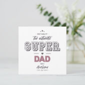 Carte Le super papa authentique (Debout devant)
