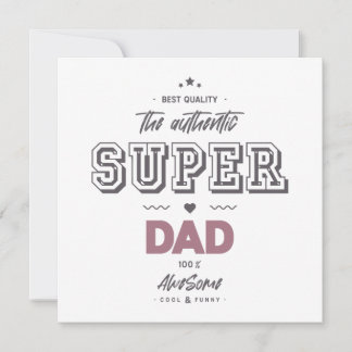 Carte Le super papa authentique