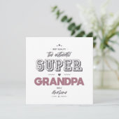 Carte Le super papy authentique (Debout devant)