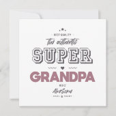 Carte Le super papy authentique (Devant)