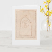 Carte Le symbole Ying Yang (Fleur jaune)