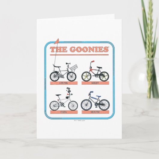 Carte Le tableau des vélos de Goonies (Devant)