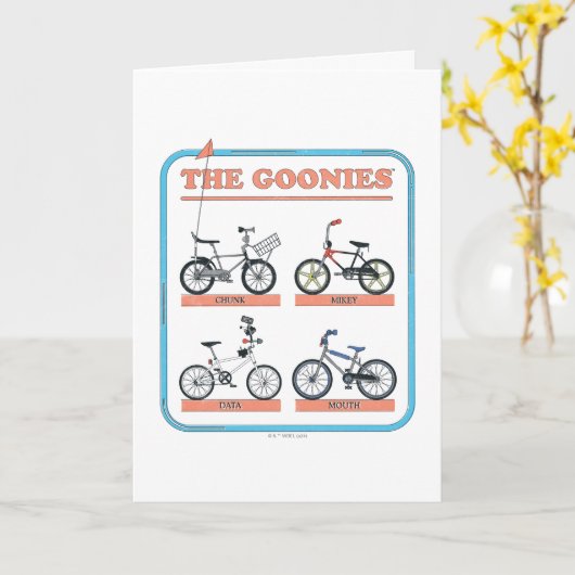 Carte Le tableau des vélos de Goonies (Fleur jaune)