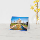 Carte Le Taj Mahal, Inde (Fleur jaune)