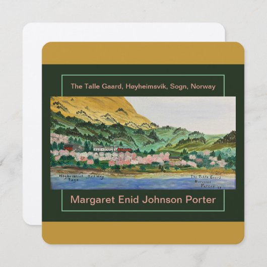 Carte Le Talle Gaard (La Ferme Talla) 78 MEJP (Devant / Derrière)