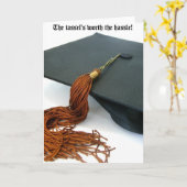 Carte Le Tassel vaut la peine d'être diplômé Hassle (Fleur jaune)