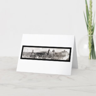 Carte Le temple mormon fond la photo 1912