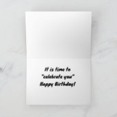 CARTE LE TEMPS DE "CÉLÉBRER VOTRE ANNIVERSAIRE" (Intérieur)