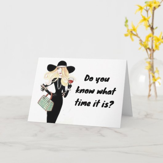 CARTE LE TEMPS DE "CÉLÉBRER VOTRE ANNIVERSAIRE" (Fleur jaune)