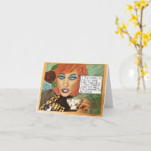 CARTE LE TEMPS DE NOTECARD-FREE OU SUIS DIABLE MOI (Fleur jaune)