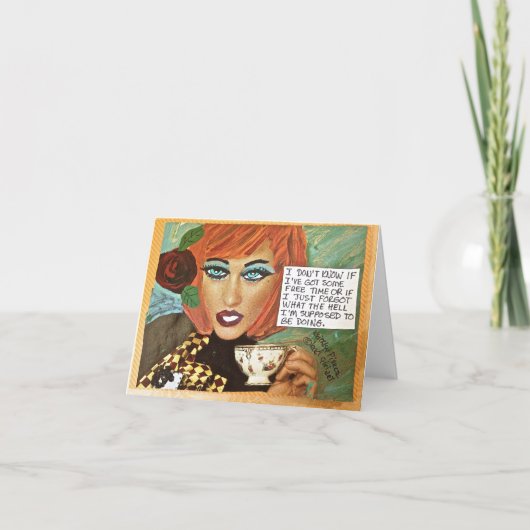 CARTE LE TEMPS DE NOTECARD-FREE OU SUIS DIABLE MOI (Devant)