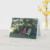 CARTE LE TEMPS DE SE DÉTENDRE ET DE PROFITER DE VOTRE "A (Fleur jaune)