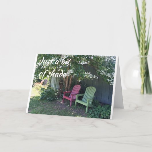 CARTE LE TEMPS DE SE DÉTENDRE ET DE PROFITER DE VOTRE "A (Devant)