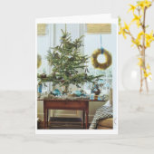 CARTE **LE TEMPS DE SE SOUVENIR DES AMIS** MERRY NOËL (Fleur jaune)