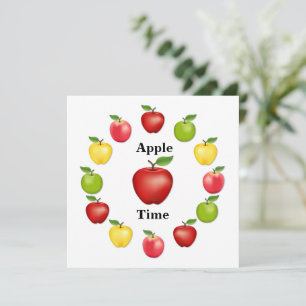 Carte Le temps des pommes, Délicieux, Granny Smith, Vari