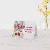 CARTE LE TEMPS DU PLAISIR À NOËL NEPHEW (Fleur jaune)