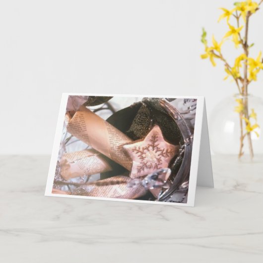 CARTE LE TEMPS POUR LE PLAISIR POUR TOUT LE MONDE NOËL (Fleur jaune)