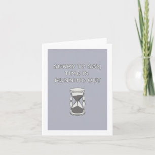 Carte Le temps presse