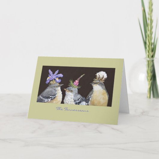 Carte Le Tennesseans (carte d'oiseau moqueur) (Devant)