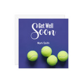 Carte Le Tennis Va Bien Bientôt (Devant/Arrière en situation)