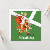 Carte Le Tennis Va Bien Bientôt (Devant/Arrière en situation)