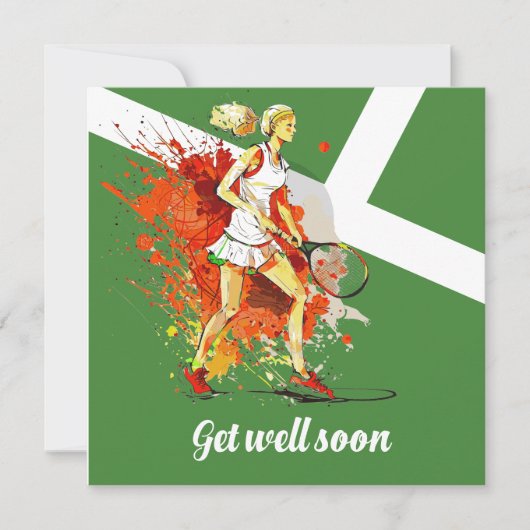 Carte Le Tennis Va Bien Bientôt (Devant)